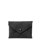 Black Deux Mains coin pouch, front view
