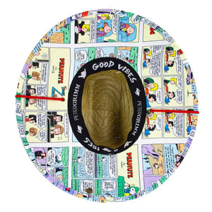 Peter Grimm Peanuts Comic Strip - Rye Straw Lifeguard Hat