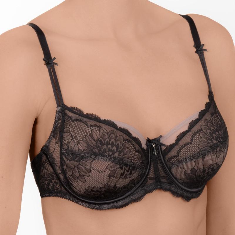 Conturelle Whisper Semi Sheer Lace Full Figure Bra-2