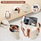 Brown and white HouseOfZazla expandable hardshell 6-piece luggage set with TSA locks