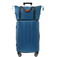 HouseOfZazla hardshell 6-piece blue luggage set with matching suitcases and travel bags