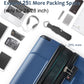 HouseOfZazla hardshell 6-piece blue luggage set with matching suitcases and travel bags