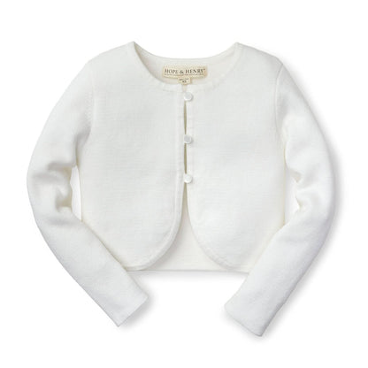 Cropped Curved Hem Cardigan - Baby