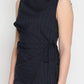 Gracia Fashion Women's Cross body drape sleeveless top