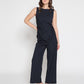 Gracia Fashion Women's Cross body drape sleeveless top