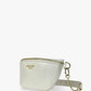 Baldwin Baby Company Ono Crossbody Belt Bag diaper bag in white, angled view