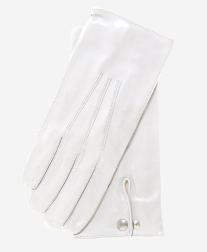 CS3420 (white) - Men's Italian formal leather gloves