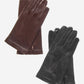 CS3550 (brown) - Men's Italian Silk Lined Lambskin Leather Gloves