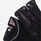 CS4622 (black) - Women's Italian Silk Lined Leather Gloves with Swarovski Crystal Trim