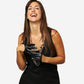 CU4303 (black) - Women's Short Italian Leather Gloves
