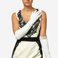 Ivory Italian silk-lined 12-button leather opera gloves by Leather Gloves Online, showing detailed button closure and smooth leather finish.
