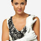 Angelina (ivory) - Italian silk lined 12-button length leather bridal / opera gloves