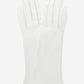 CW01W4 (white) - Italian Silk Lined 4-Button Length White Leather Bridal Gloves