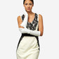 Angelina (ivory) - Italian silk lined 8-button length leather bridal / opera gloves