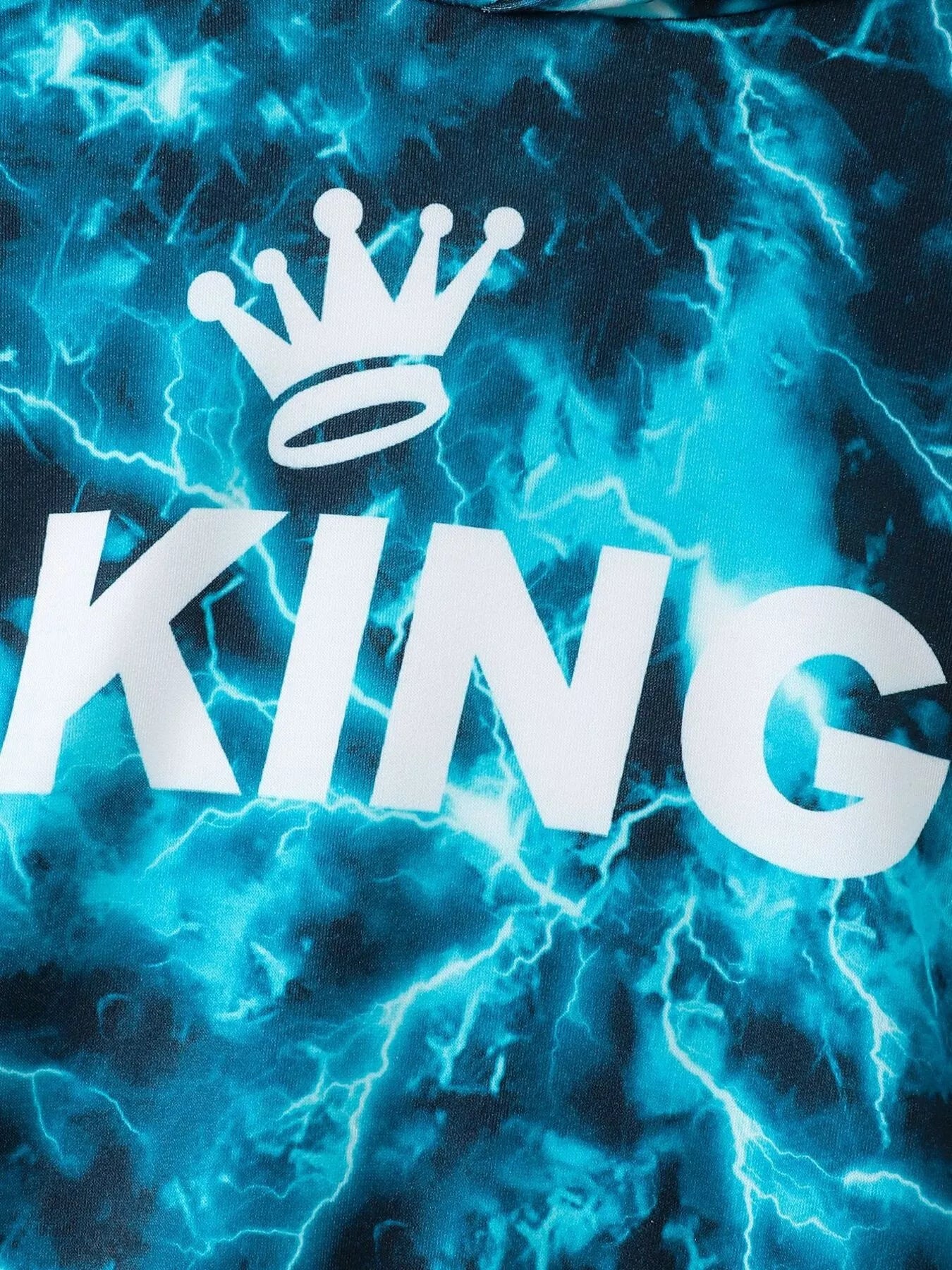 Children's King Letter Lightning Hoodie & Pants Set - Farnelli