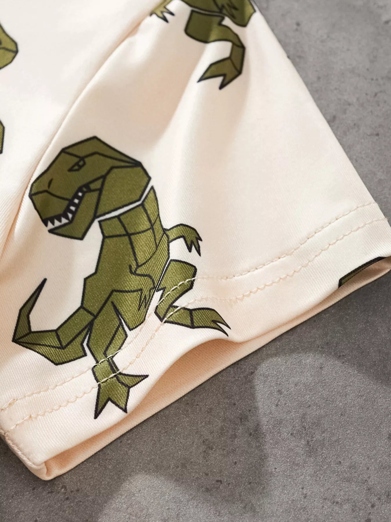 Children's Dinosaur Print Short Sleeve Tee and Shorts Set - Farnelli