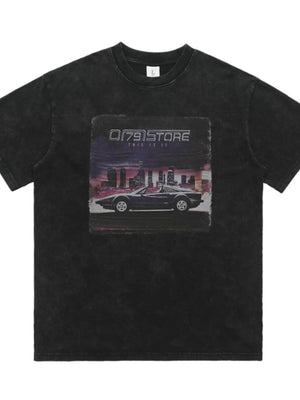 Men's Graphic Round Neck Short Sleeve T-Shirt - Farnelli