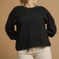 Umgee Full Size Linen Long Sleeve Top with Drawstring Plus Size - Farnelli