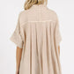 Mittoshop Mineral Wash Gauze Oversized Short Sleeve Shirt - Farnelli