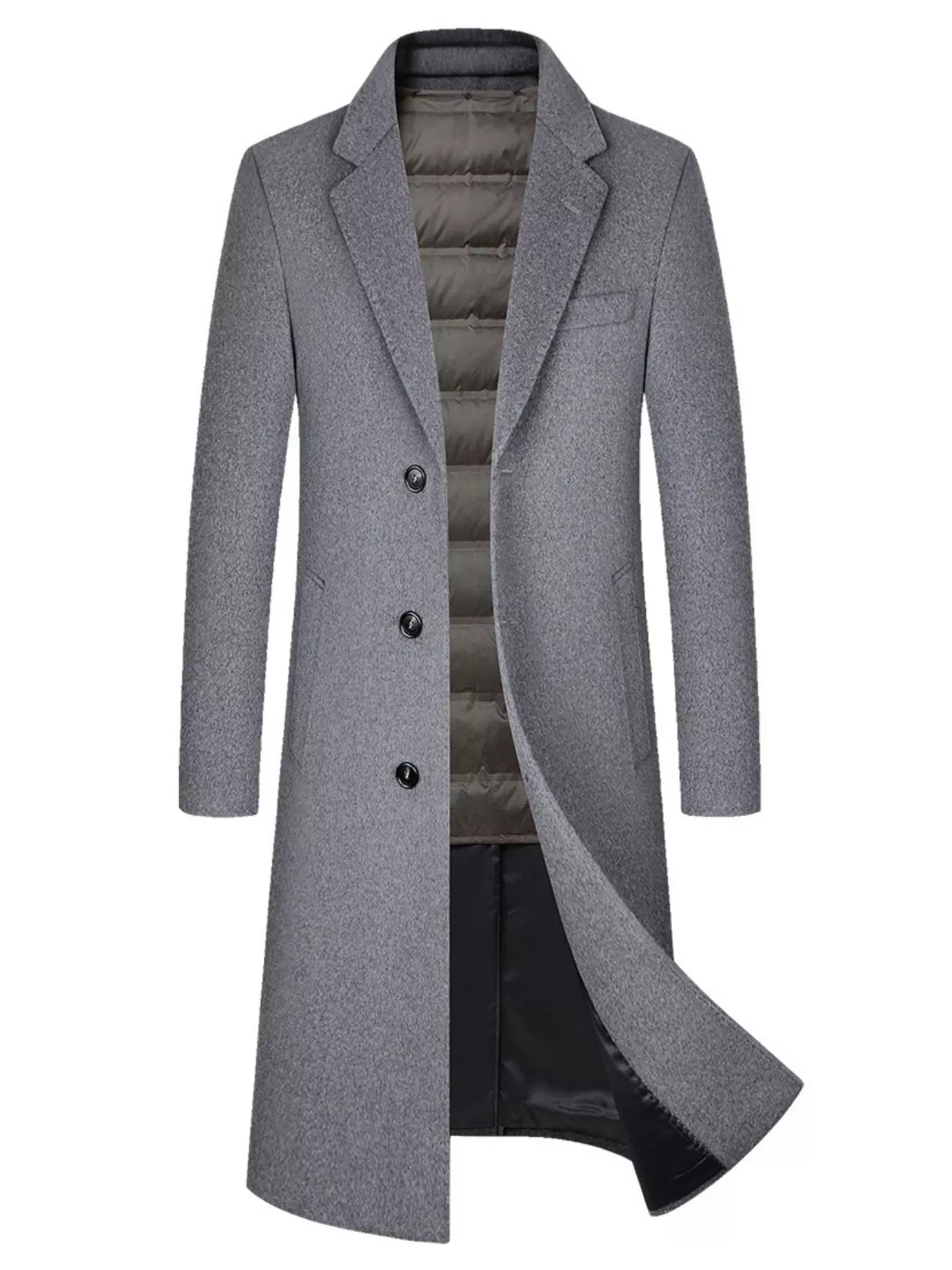 Men's Classic Button Up Overcoat - Farnelli