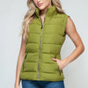 Snobbish Zip Up Turtleneck Vest with Pockets - Cardamom Seed