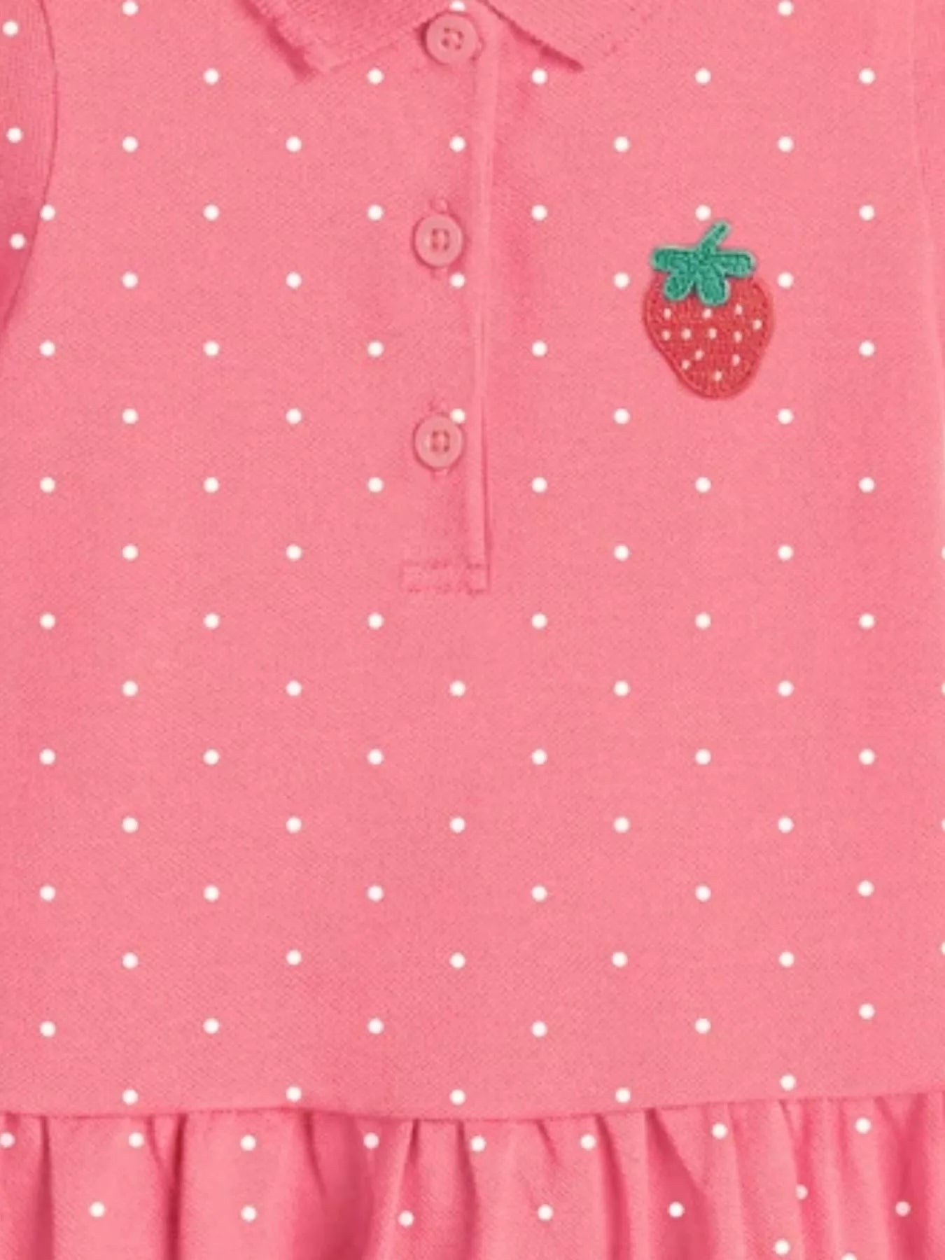 Children's Button Detail Short Sleeve Dress - Farnelli