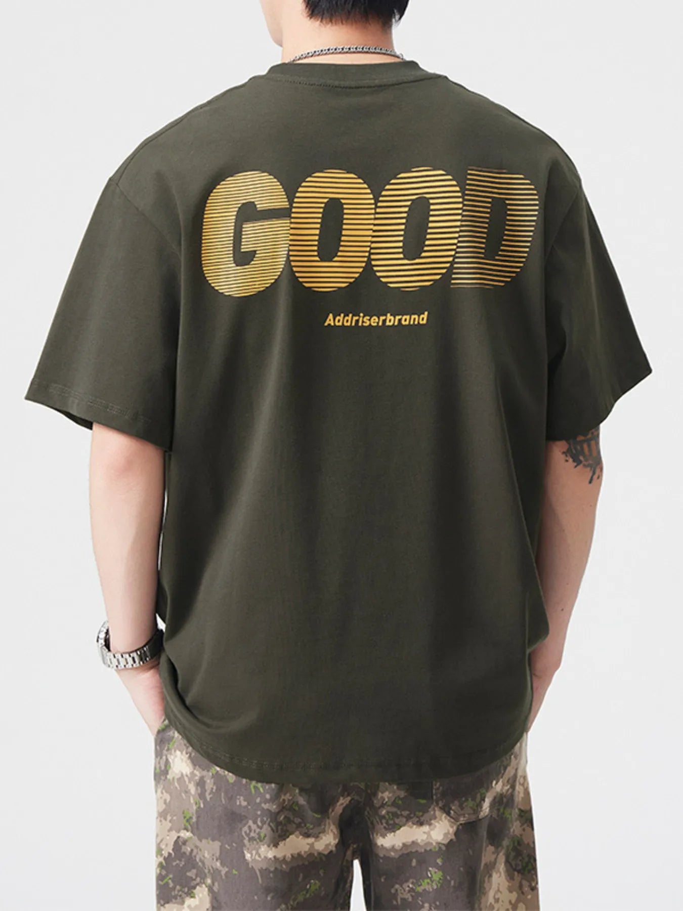 Men's Plus Size Round Neck Short Sleeve T-Shirt - Farnelli