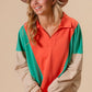 BiBi Colorblock Exposed Seam French Terry Sweatshirt - Farnelli