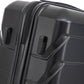 HouseOfZazla 3-piece spinner wheel luggage set with combination locks in assorted sizes