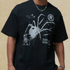 Men's Graphic Round Neck Half Sleeve T-Shirt - Black
