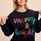 BiBi Tinsel Lettering Christmas Sweater - Farnelli