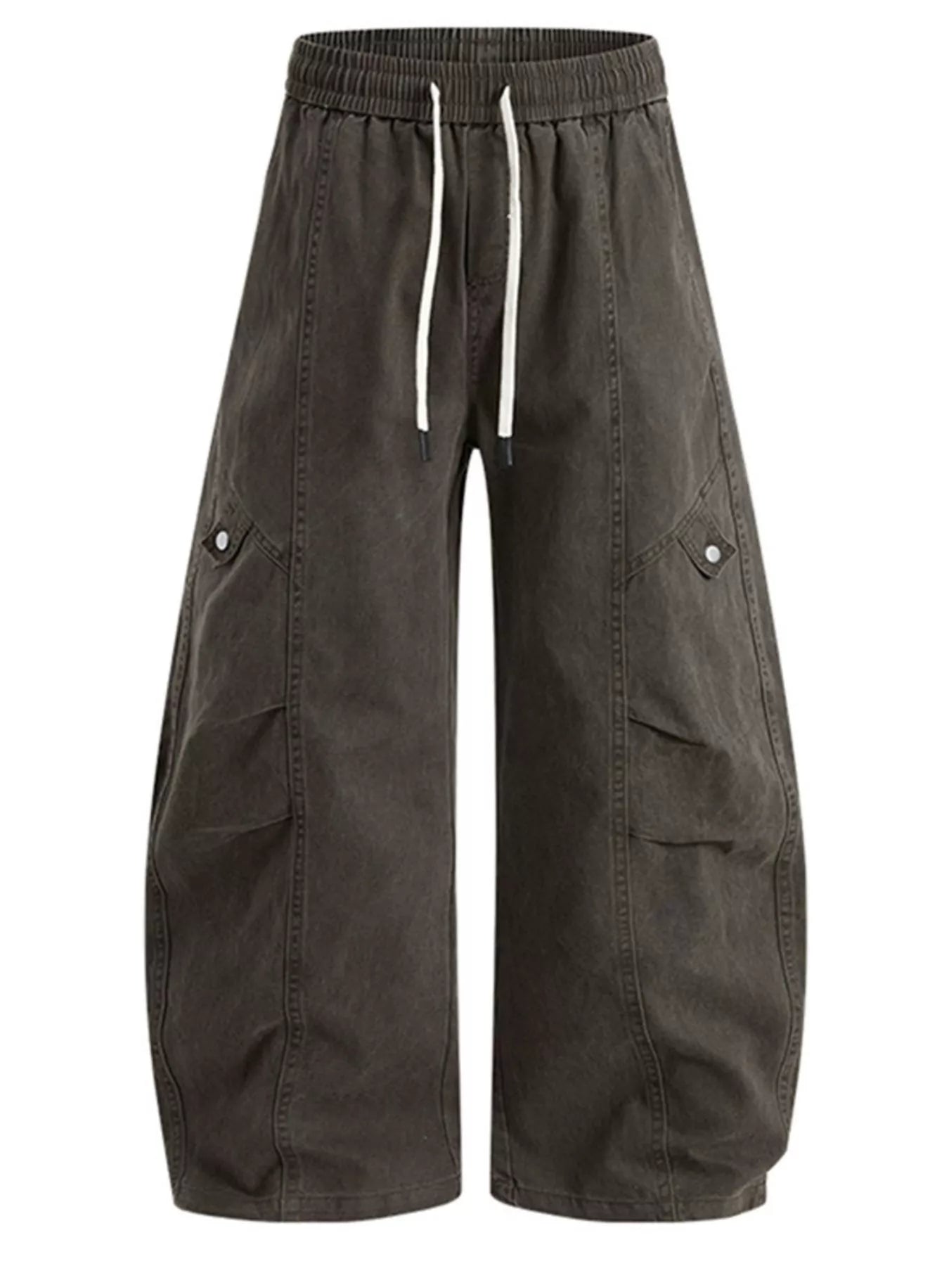 Men's Plus Size Wide-Leg Cargo Pants - Farnelli