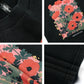 Men's Flower Graphic Oversized T-Shirt - Farnelli