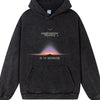 Men's Graphic Dropped Shoulder Hoodie - Black