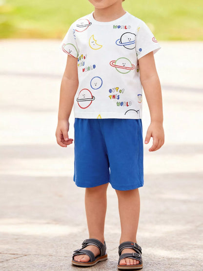 Children's Printed Tee & Shorts Set - Farnelli