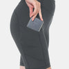Leggings Depot Full Size High Waist Active Shorts - charcoal