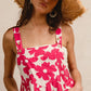 BiBi Floral Prints Tuck Detail Short Overall With Pockets - Farnelli
