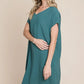 BOMBOM V-Neck Short Sleeve Dress with Pockets - Farnelli