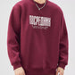 Men's Plus Size Letter Graphic Crew Neck Sweatshirt - Farnelli