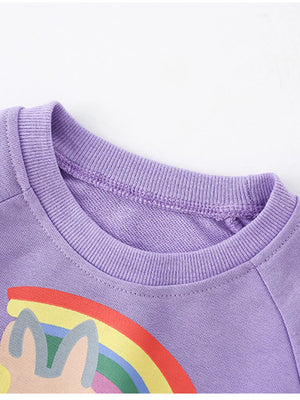 Children's Unicorn Rainbow Graphic Sweatshirt - Farnelli