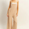 HYFVE Textured Wide Leg Overall - TAUPE