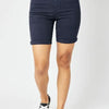 Judy Blue Full Size High Waist Tummy Control Bermuda Shorts - Dark Blue