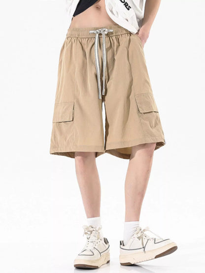Men's Plus Size Cargo Drawstring Shorts - Farnelli