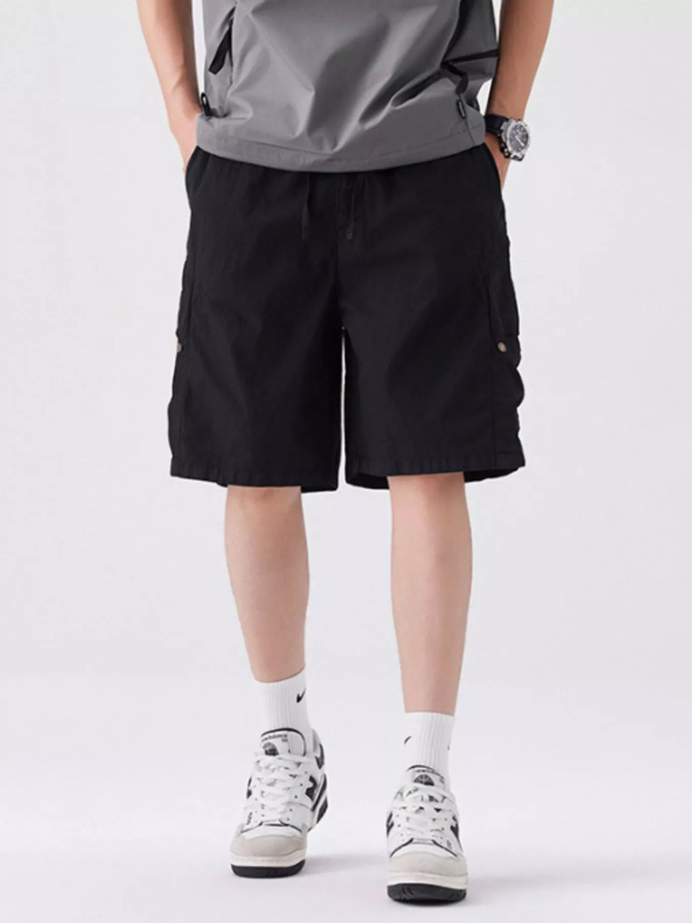 Men's Full Size Loose Fit Cargo Shorts Plus Size - Farnelli