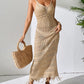 Openwork Scoop Neck Cover-Up Dress - Farnelli