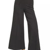 Zenana Heavy Ponte Elastic Waistband Pintuck Pants - BLACK