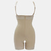 Full Size Zip Up Under-Bust Shaping Bodysuit - Tan
