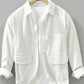 Men's Plus Size Button Up Long Sleeve Shirt - Farnelli