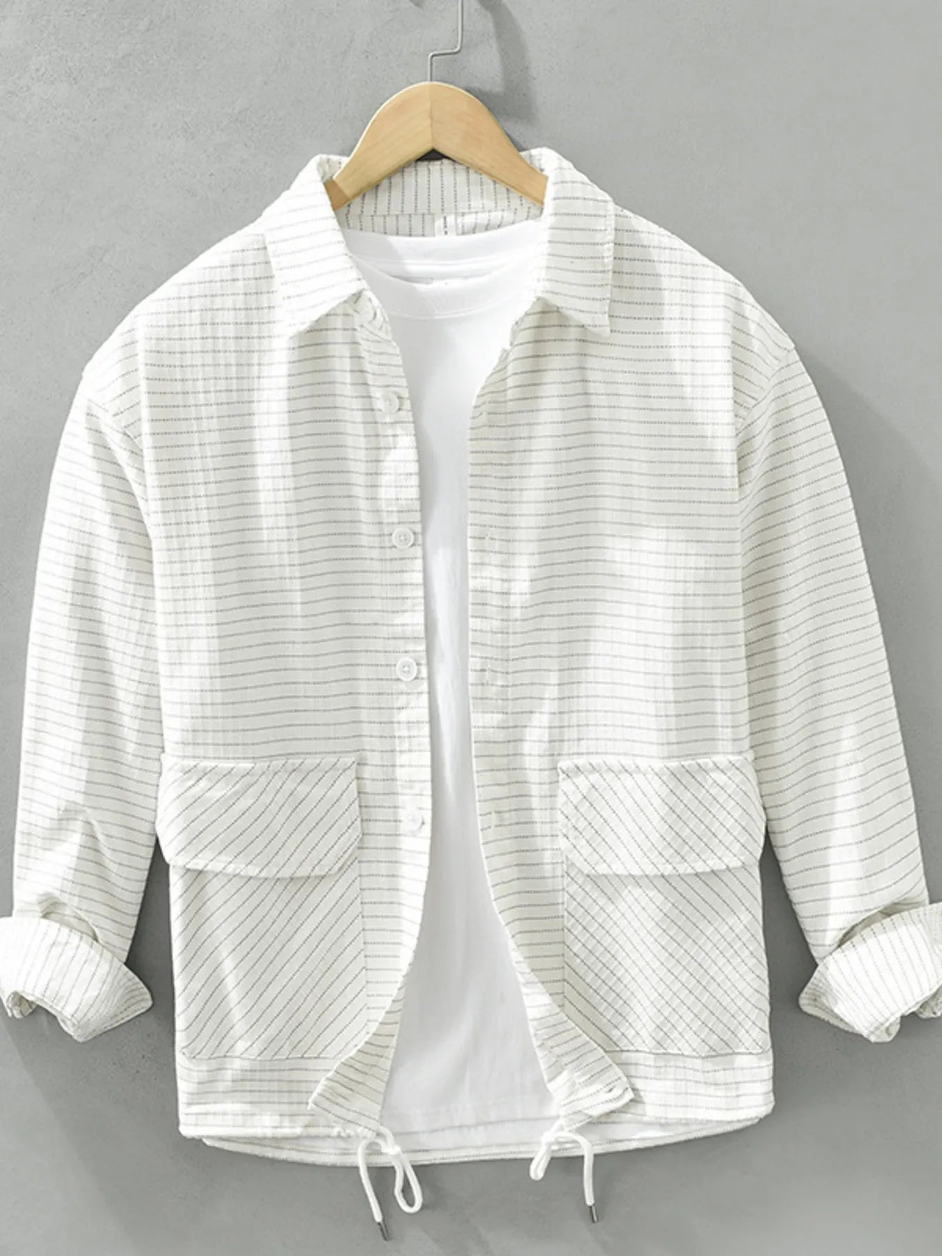 Men's Plus Size Button Up Long Sleeve Shirt - Farnelli