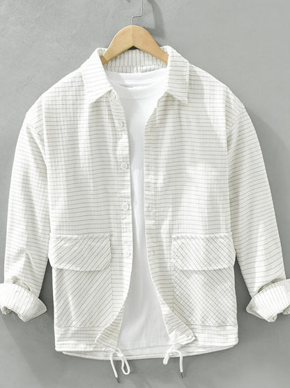 Men's Plus Size Button Up Long Sleeve Shirt - Farnelli